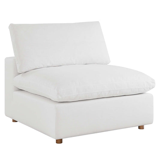 Modway Outlet Commix Down Filled Overstuffed Armless Chair by Modway  Living Room Furniture Pure White - EEI-3270-PUW