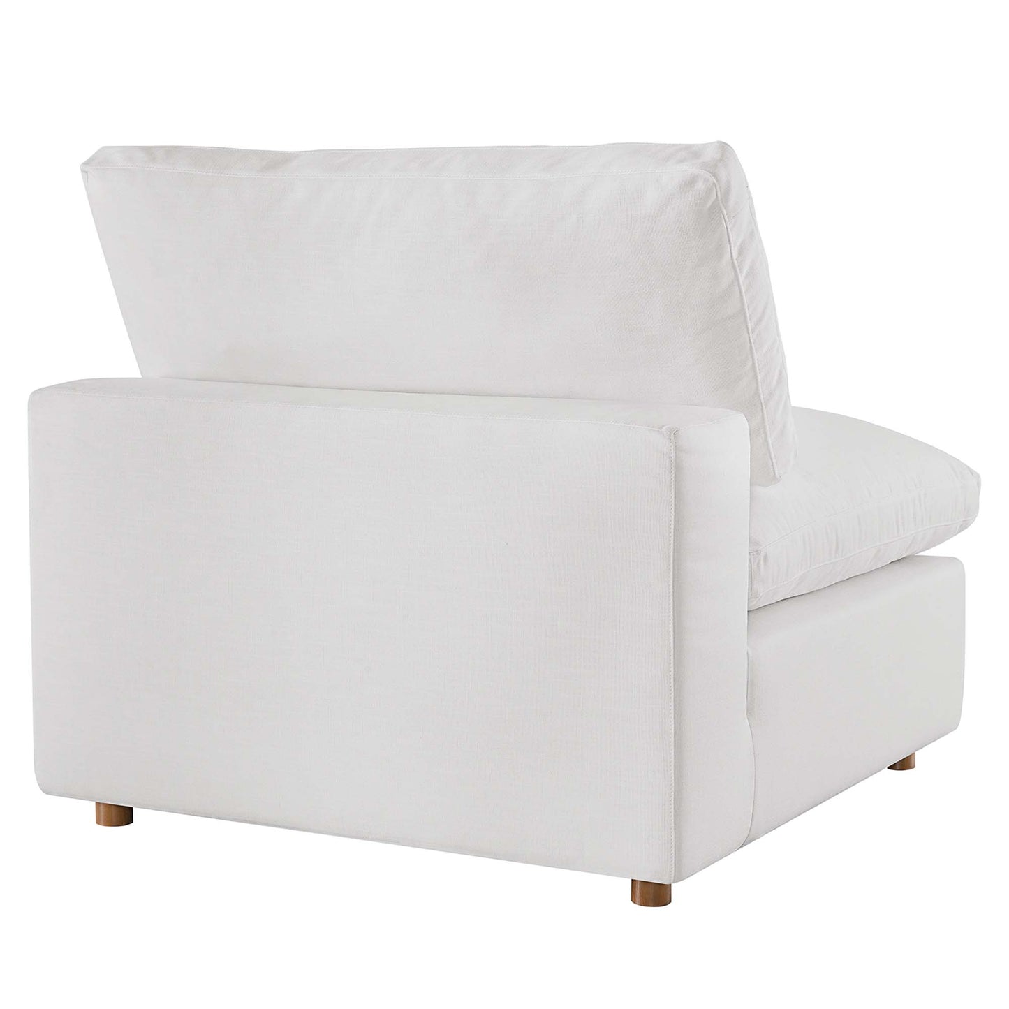 Modway Outlet Commix Down Filled Overstuffed Armless Chair by Modway  Living Room Furniture Pure White - EEI-3270-PUW