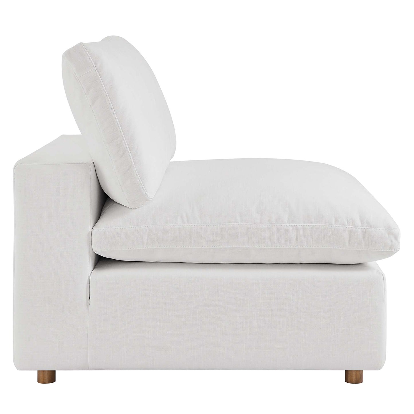Modway Outlet Commix Down Filled Overstuffed Armless Chair by Modway  Living Room Furniture Pure White - EEI-3270-PUW