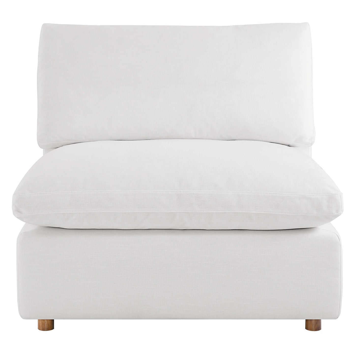 Modway Outlet Commix Down Filled Overstuffed Armless Chair by Modway  Living Room Furniture Pure White - EEI-3270-PUW