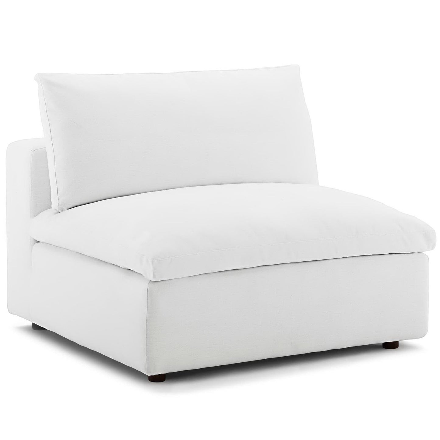 Modway Outlet Commix Down Filled Overstuffed Armless Chair by Modway  Living Room Furniture White - EEI-3270-WHI