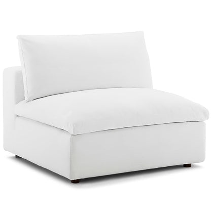 Modway Outlet Commix Down Filled Overstuffed Armless Chair by Modway  Living Room Furniture White - EEI-3270-WHI