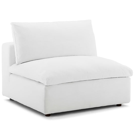 Modway Outlet Commix Down Filled Overstuffed Armless Chair by Modway  Living Room Furniture White - EEI-3270-WHI