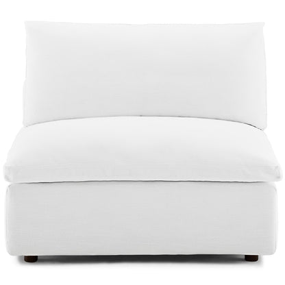 Modway Outlet Commix Down Filled Overstuffed Armless Chair by Modway  Living Room Furniture White - EEI-3270-WHI