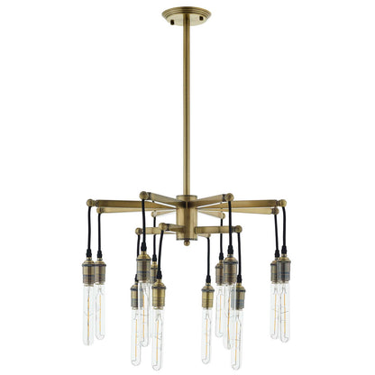 Modway Outlet Resolve Antique Brass Ceiling Light Pendant Chandelier by Modway  Lighting Lighting  - EEI-3274