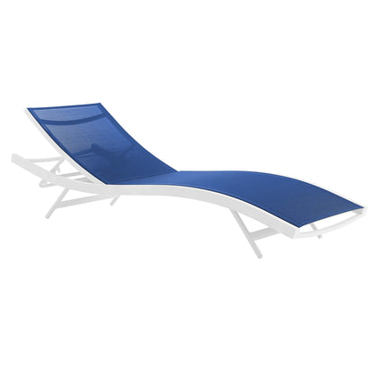 Modway - Glimpse Outdoor Patio Mesh Chaise Lounge Chair by Modway  Outdoor Furniture Sofa Sectionals Blue - EEI-3300-WHI-NAV