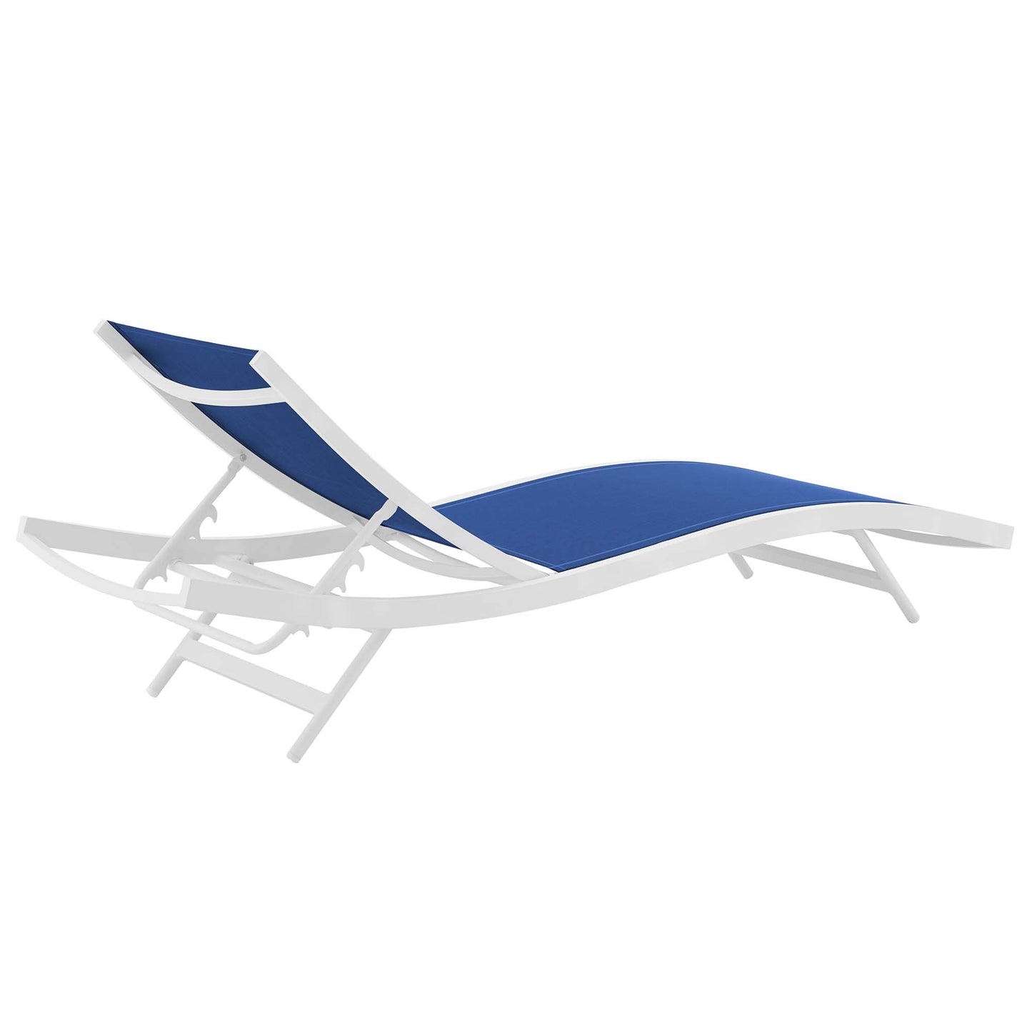 Modway - Glimpse Outdoor Patio Mesh Chaise Lounge Chair by Modway  Outdoor Furniture Sofa Sectionals Blue - EEI-3300-WHI-NAV