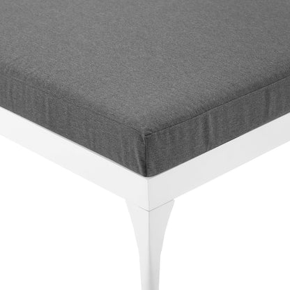 Modway Outlet Perspective Cushion Outdoor Patio Chaise Lounge Chair by Modway  Outdoor Furniture Furniture White Charcoal - EEI-3301-WHI-CHA