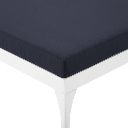 Modway Outlet Perspective Cushion Outdoor Patio Chaise Lounge Chair by Modway  Outdoor Furniture Furniture White Navy - EEI-3301-WHI-NAV