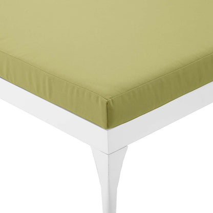 Modway Outlet Perspective Cushion Outdoor Patio Chaise Lounge Chair by Modway  Outdoor Furniture Furniture White Peridot - EEI-3301-WHI-PER