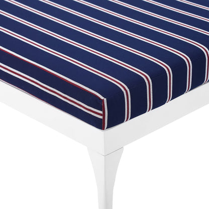 Modway Outlet Perspective Cushion Outdoor Patio Chaise Lounge Chair by Modway  Outdoor Furniture Furniture White Striped Navy - EEI-3301-WHI-STN