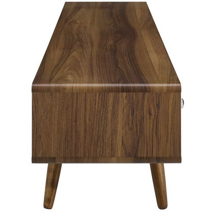 Modway Outlet Transmit 70" Media Console Wood TV Stand by Modway  Living Room Furniture Walnut White - EEI-3302-WAL-WHI