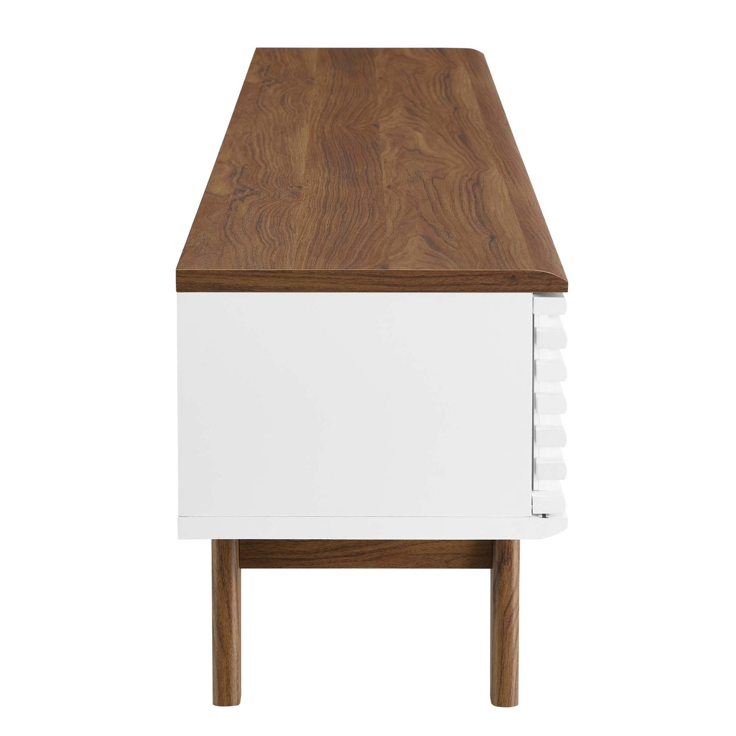 Modway Outlet Render 70" TV Stand by Modway  Living Room Furniture Walnut White - EEI-3305-WAL-WHI