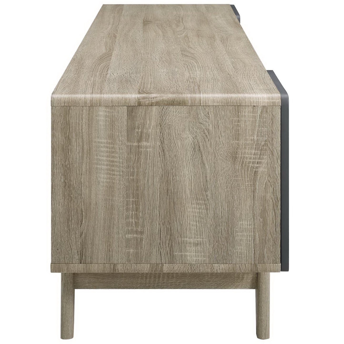 Modway Outlet Tread 70" Media Console TV Stand by Modway  Living Room Furniture Natural Gray - EEI-3306-NAT-GRY