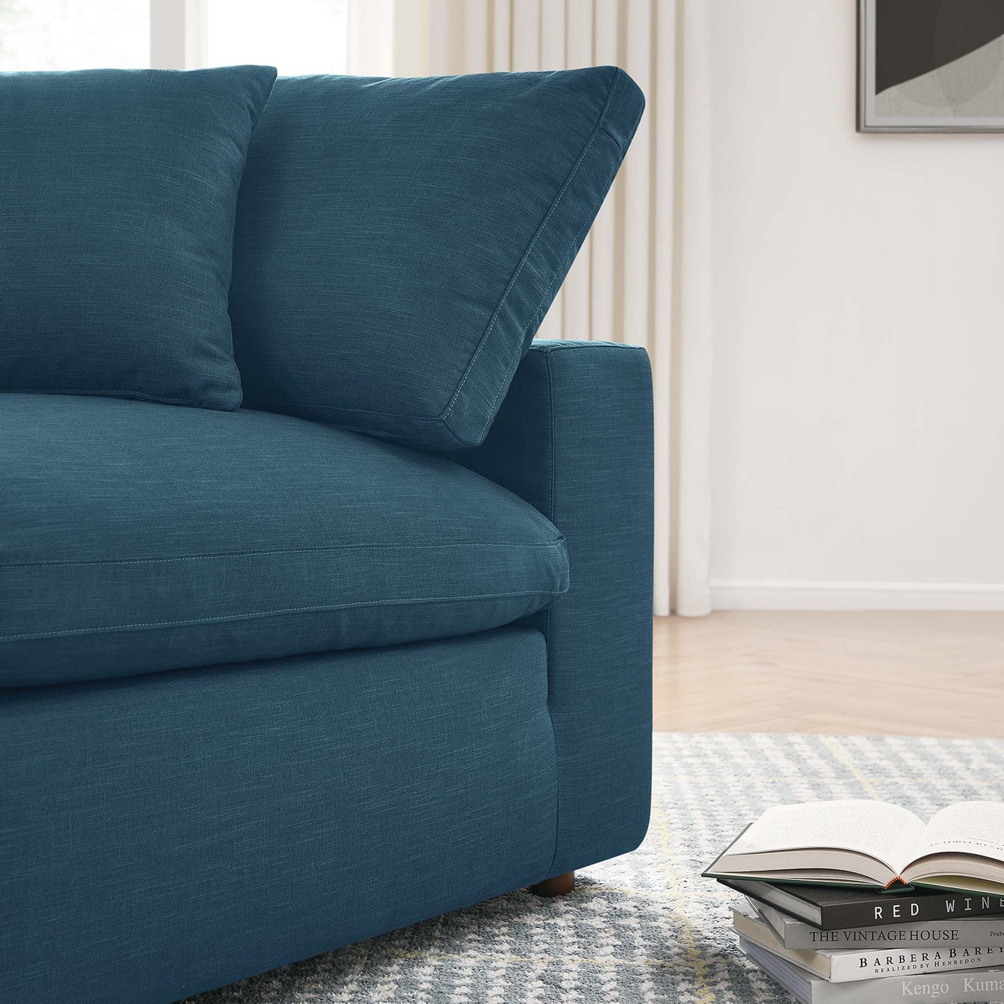 Modway Outlet Commix Down Filled Overstuffed Corner Chair by Modway  Living Room Furniture Azure - EEI-3319-AZU