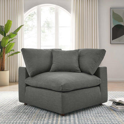 Modway Outlet Commix Down Filled Overstuffed Corner Chair by Modway  Living Room Furniture Gray - EEI-3319-GRY