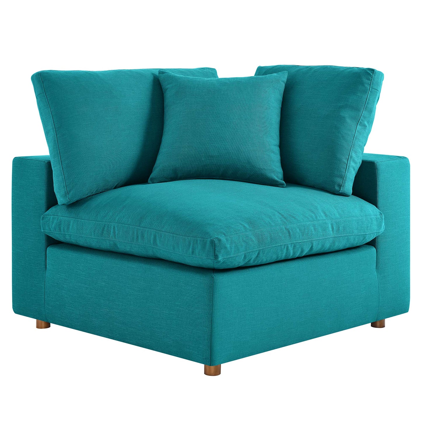 Modway Outlet Commix Down Filled Overstuffed Corner Chair by Modway  Living Room Furniture Teal - EEI-3319-TEA
