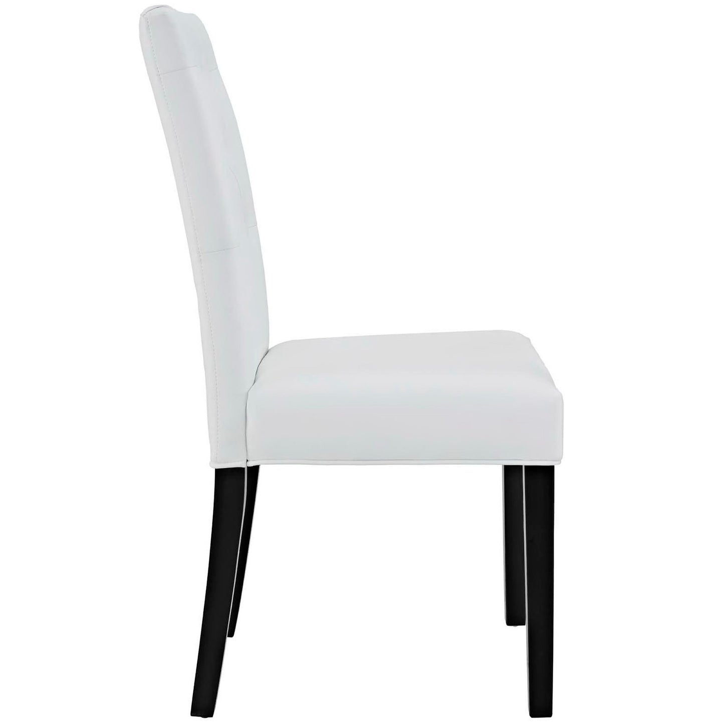 Modway - Confer Vinyl Dining Side Chair Set of 2 by Modway  Bar and Dining Dining Chairs White - EEI-3323-WHI