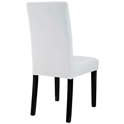 Modway - Confer Vinyl Dining Side Chair Set of 2 by Modway  Bar and Dining Dining Chairs White - EEI-3323-WHI