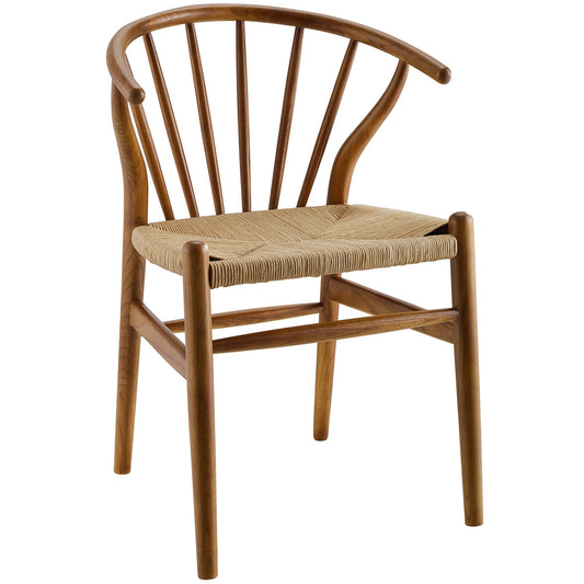 Modway - Flourish Spindle Wood Dining Side Chair by Modway  Bar and Dining Dining Chairs Brown - EEI-3338-WAL