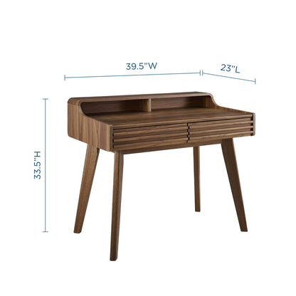 Modway - Render Writing Desk by Modway  Office Furniture Computer Desks Brown - EEI-3342-WAL