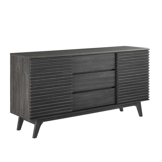 Modway Outlet Render 63" Sideboard Buffet Table or TV Stand by Modway  Living Room Furniture Charcoal - EEI-3344-CHA