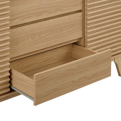 Modway - Render 63" Sideboard Buffet Table or TV Stand by Modway  Living Room  Brown - EEI-3344-OAK