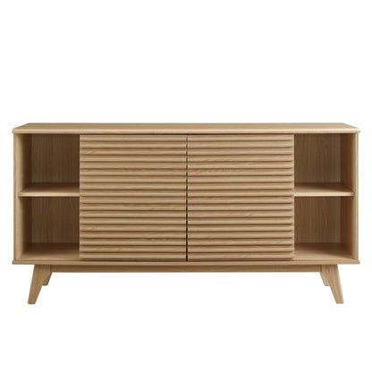 Modway - Render 63" Sideboard Buffet Table or TV Stand by Modway  Living Room  Brown - EEI-3344-OAK