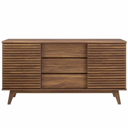 Modway - Render 63" Sideboard Buffet Table or TV Stand by Modway  Living Room  Brown - EEI-3344-WAL