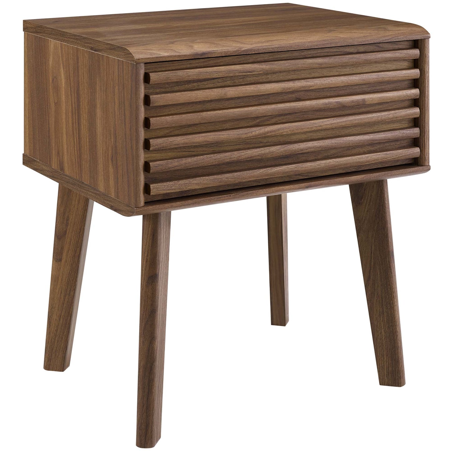 Modway - Render End Table by Modway  Bedroom Case Goods Brown - EEI-3345-WAL