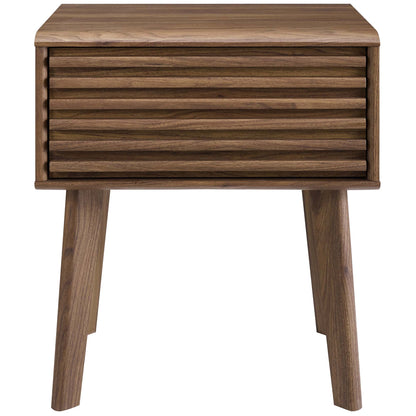 Modway - Render End Table by Modway  Bedroom Case Goods Brown - EEI-3345-WAL