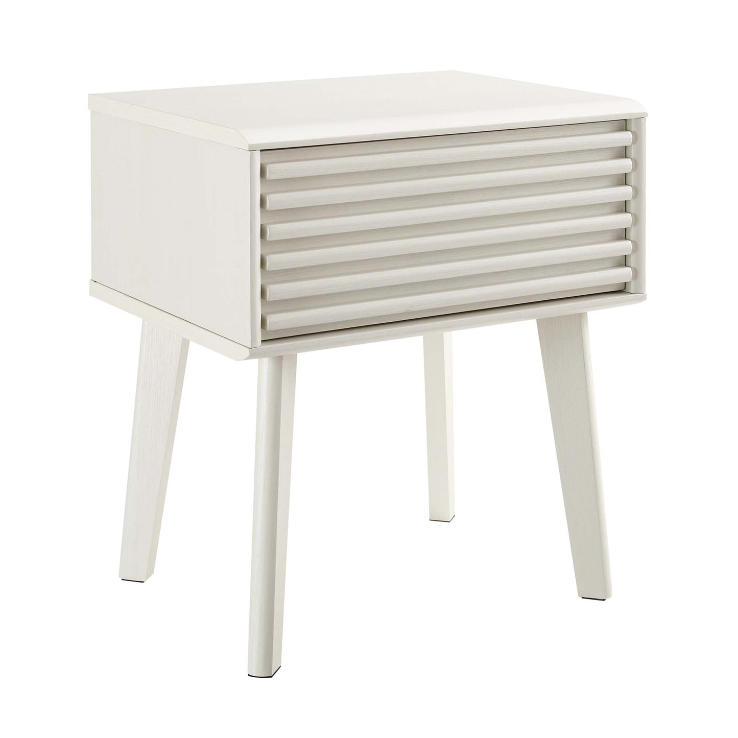 Modway - Render End Table by Modway  Bedroom Case Goods White - EEI-3345-WHI