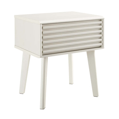 Modway - Render End Table by Modway  Bedroom Case Goods White - EEI-3345-WHI