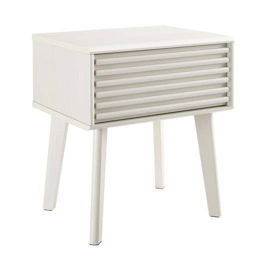 Modway - Render End Table by Modway  Bedroom Case Goods White - EEI-3345-WHI