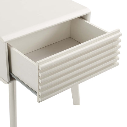 Modway - Render End Table by Modway  Bedroom Case Goods White - EEI-3345-WHI