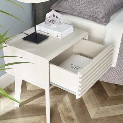 Modway - Render End Table by Modway  Bedroom Case Goods White - EEI-3345-WHI