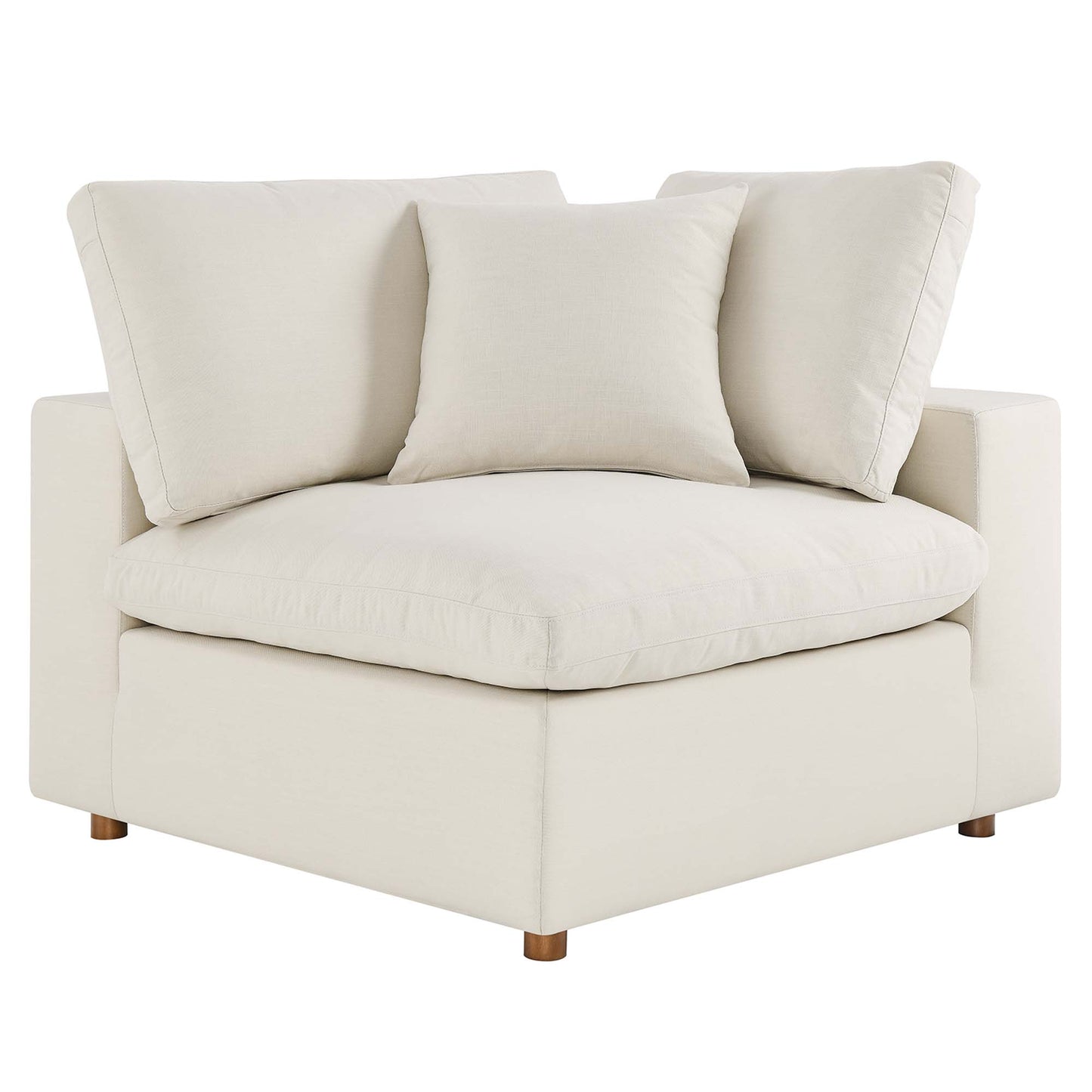 Modway Outlet Commix 2 Piece Down Filled Overstuffed Sectional Sofa Set by Modway  Living Room Furniture Light Beige - EEI-3354-LBG