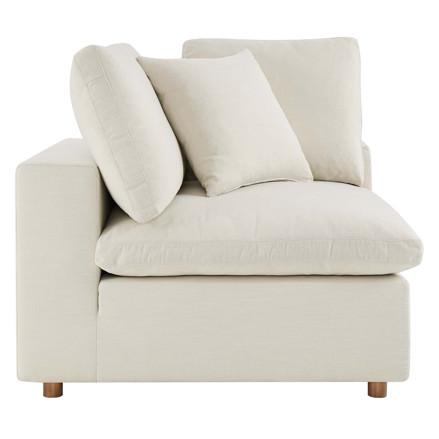 Modway Outlet Commix 2 Piece Down Filled Overstuffed Sectional Sofa Set by Modway  Living Room Furniture Light Beige - EEI-3354-LBG