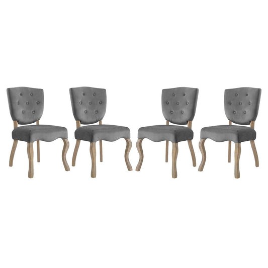 Modway Outlet Array Dining Side Chair Set of 4 by Modway  Bar and Dining Furniture Gray - EEI-3382-GRY