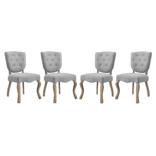 Modway Outlet Array Dining Side Chair Set of 4 by Modway  Bar and Dining Furniture Light Gray - EEI-3384-LGR