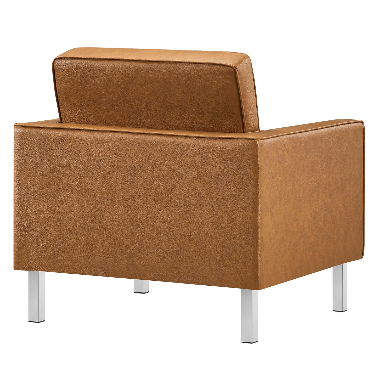 Modway - Loft Tufted Vegan Leather Armchair by Modway  Living Room Sofas and Armchairs Brown - EEI-3391-SLV-TAN