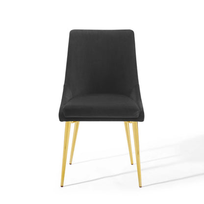 Modway Outlet Viscount Modern Accent Performance Velvet Dining Chair by Modway  Bar and Dining Furniture Black - EEI-3416-BLK