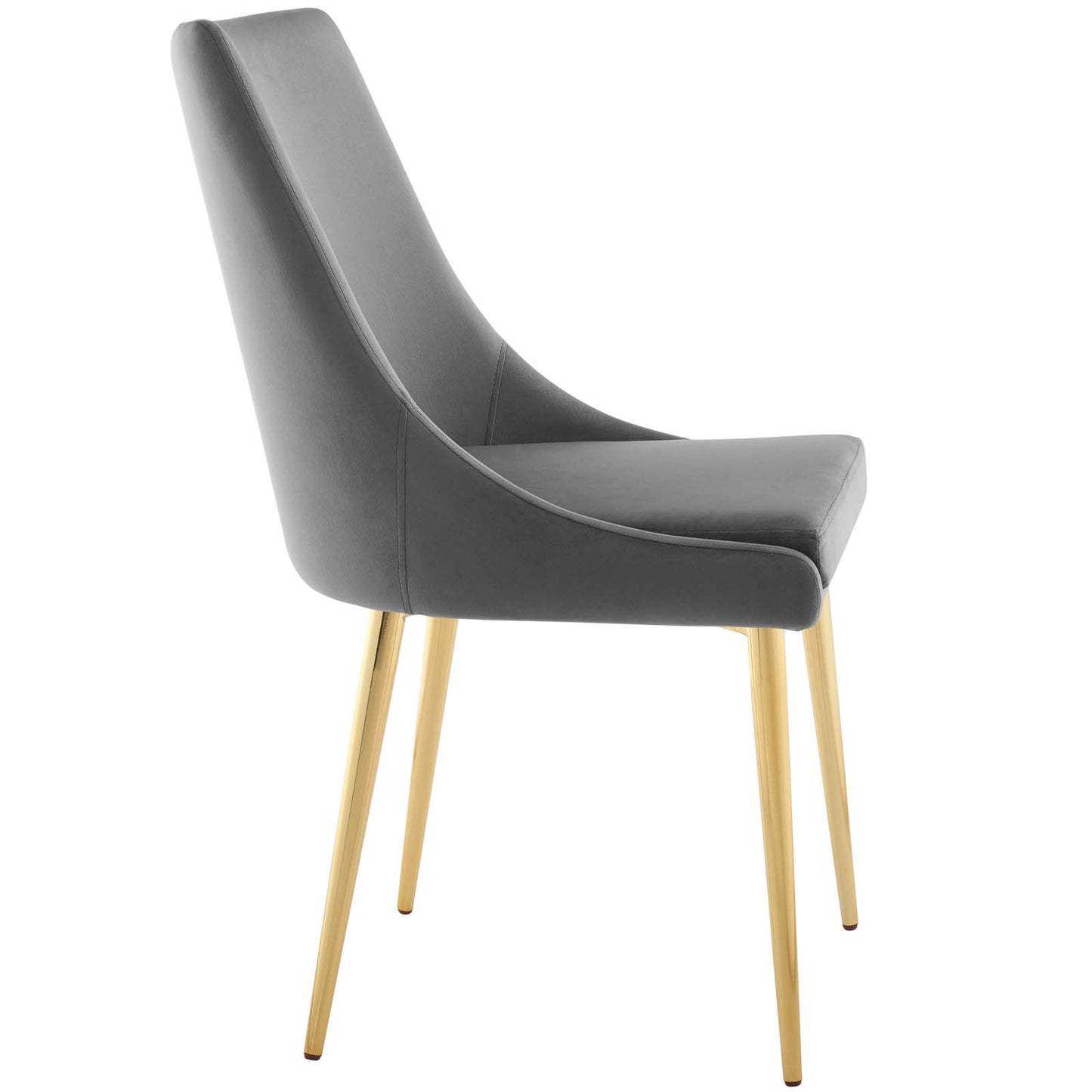 Modway Outlet Viscount Modern Accent Performance Velvet Dining Chair by Modway  Bar and Dining Furniture Gray - EEI-3416-GRY
