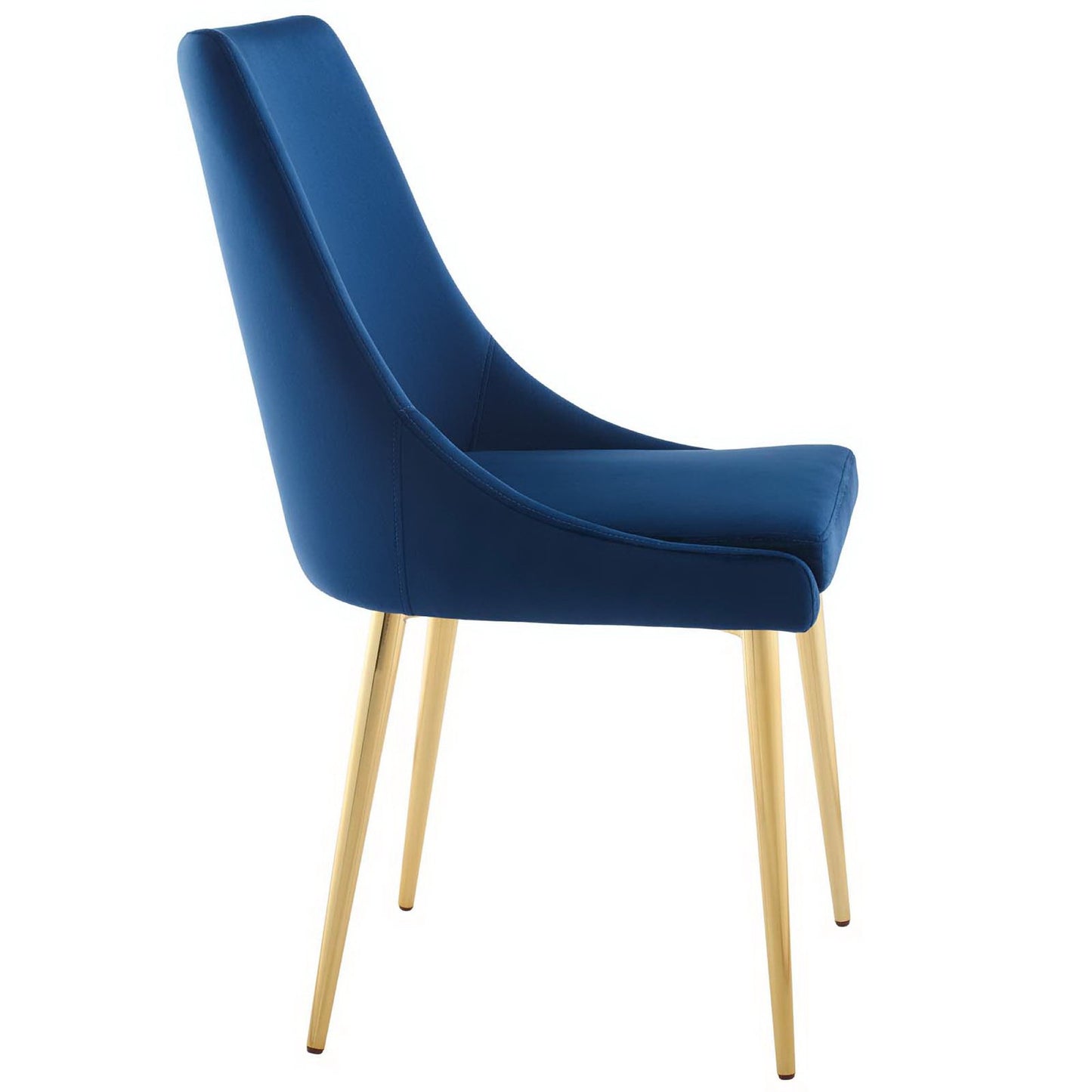 Modway Outlet Viscount Modern Accent Performance Velvet Dining Chair by Modway  Bar and Dining Furniture Navy - EEI-3416-NAV
