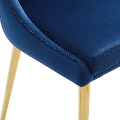 Modway Outlet Viscount Modern Accent Performance Velvet Dining Chair by Modway  Bar and Dining Furniture Navy - EEI-3416-NAV