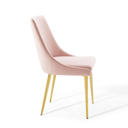 Modway Outlet Viscount Modern Accent Performance Velvet Dining Chair by Modway  Bar and Dining Furniture Pink - EEI-3416-PNK