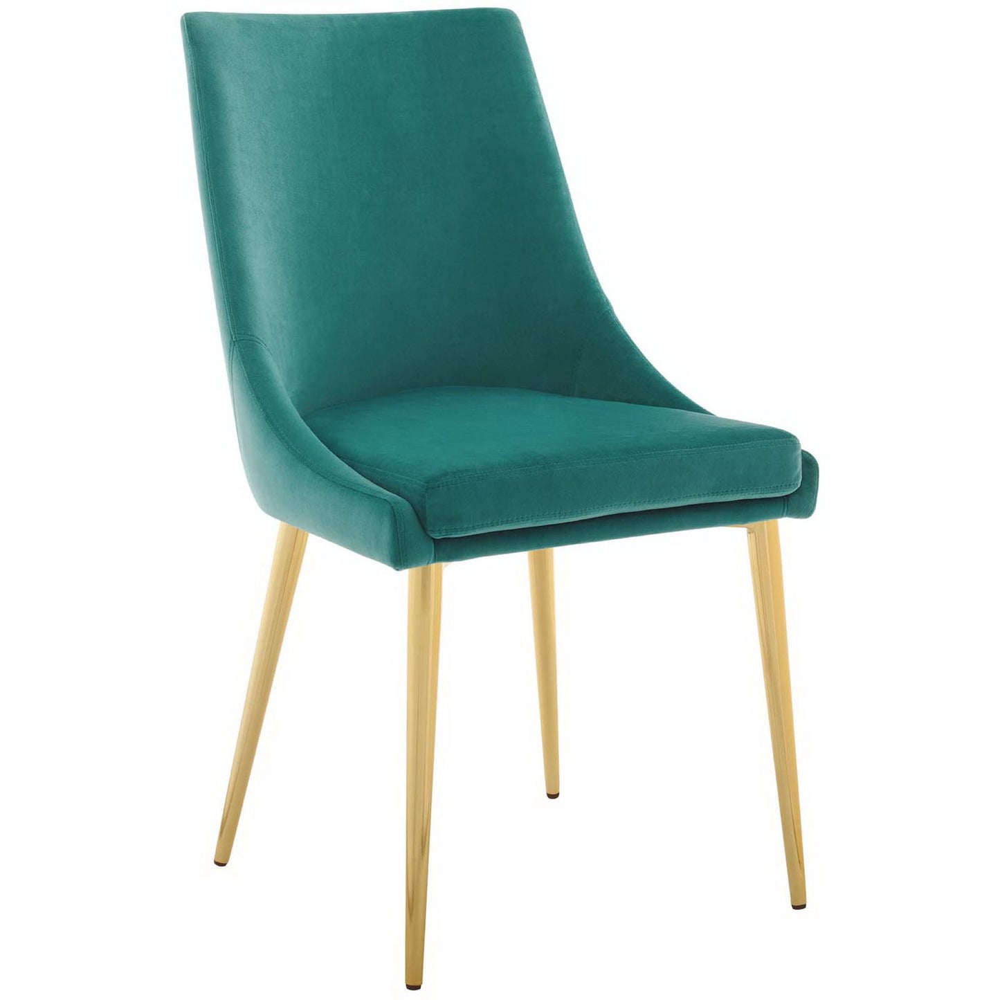 Modway Outlet Viscount Modern Accent Performance Velvet Dining Chair by Modway  Bar and Dining Furniture Teal - EEI-3416-TEA