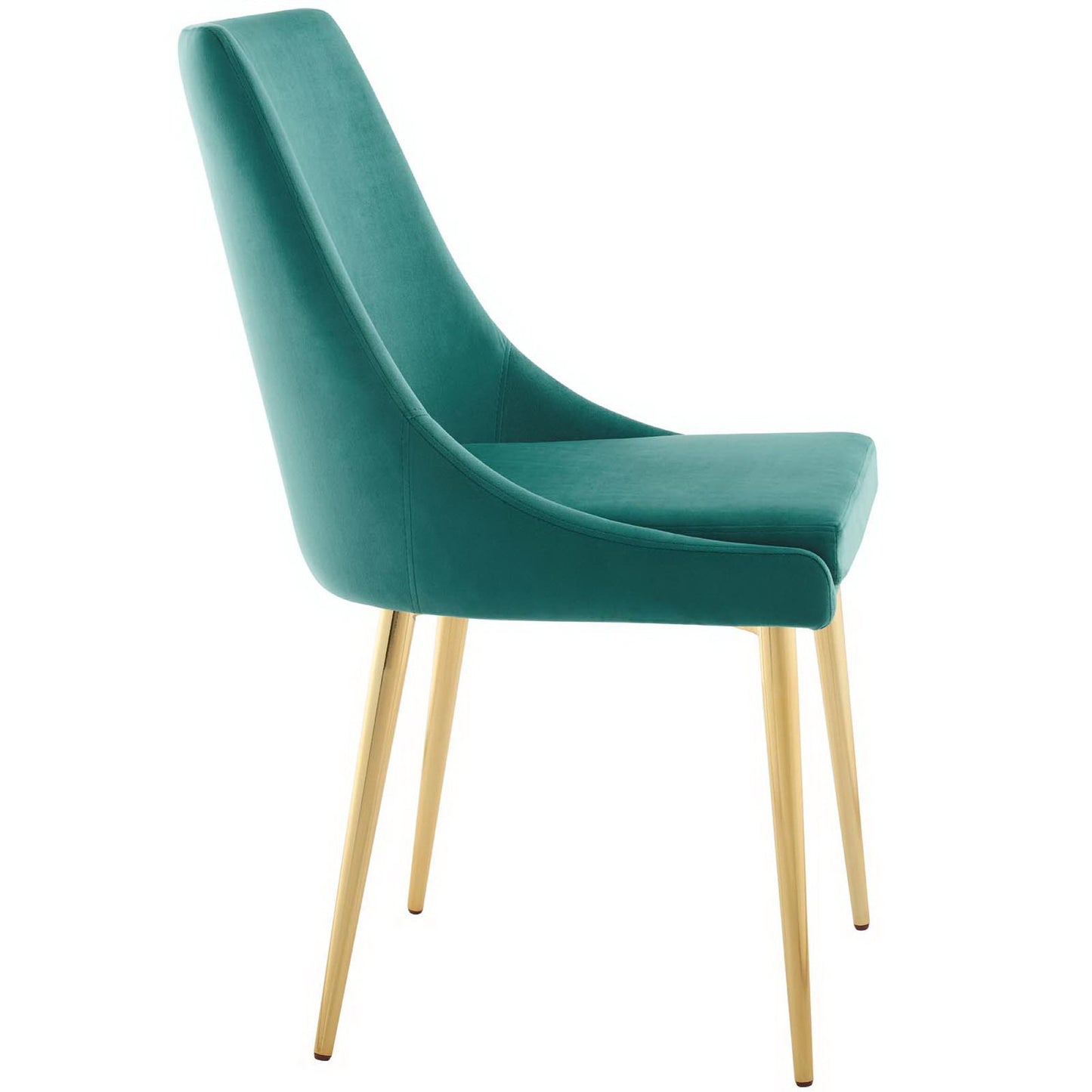 Modway Outlet Viscount Modern Accent Performance Velvet Dining Chair by Modway  Bar and Dining Furniture Teal - EEI-3416-TEA