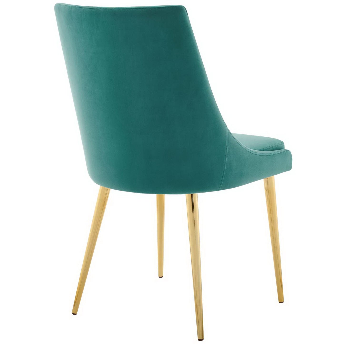 Modway Outlet Viscount Modern Accent Performance Velvet Dining Chair by Modway  Bar and Dining Furniture Teal - EEI-3416-TEA