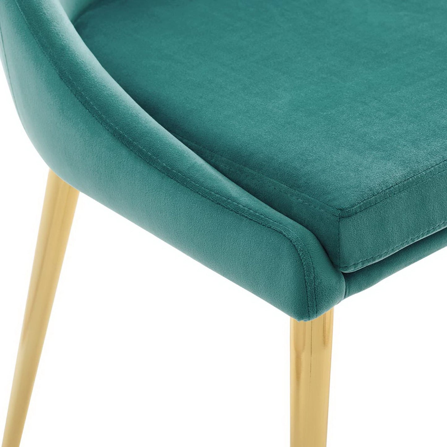 Modway Outlet Viscount Modern Accent Performance Velvet Dining Chair by Modway  Bar and Dining Furniture Teal - EEI-3416-TEA